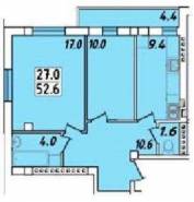 2-комнатная квартира 52,6 м²