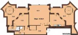 2-комнатная квартира 137,6 м²