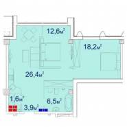 2-комнатная квартира 71,52 м²