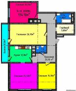 3-комнатная квартира 134,1 м²