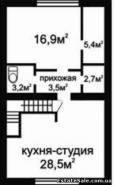 1-комнатная квартира 57,0 м²