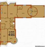 4-комнатная квартира 185,54 м²