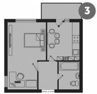 1-комнатная квартира 31,85 м²