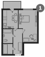 1-комнатная квартира 37,85 м²