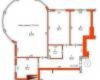 Планировка 3к 118,40 м² Клубный дом «Лазурное побережье»