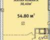 Планировка 54,80 м² Жилой дом на Осипова