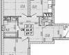 Планировка 2-комнатная квартира 69,70 м² Жилой комплекс «Реал Парк»