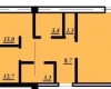 Планировка 74,8 м² Жилой комплекс «Сады Семирамиды»