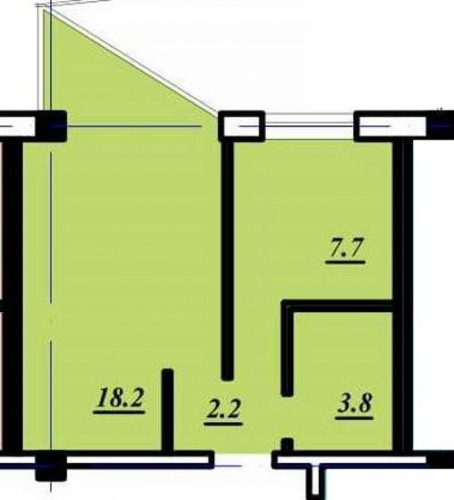 1-комнатная квартира 34,9 м² в ЖК «Сады Семирамиды»