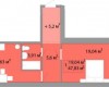 Планировка 47,83 м² Жилой комплекс «Акварель 2»