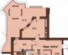 Планировка 60,55 м² Жилой комплекс «Замок Цветов»