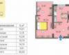 Планировка 65,03 м² Малоквартирные дома на 13 ст Б.Фонтана