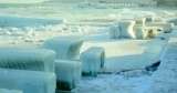 Замерзшее одесское побережье