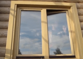установка деревянного окна